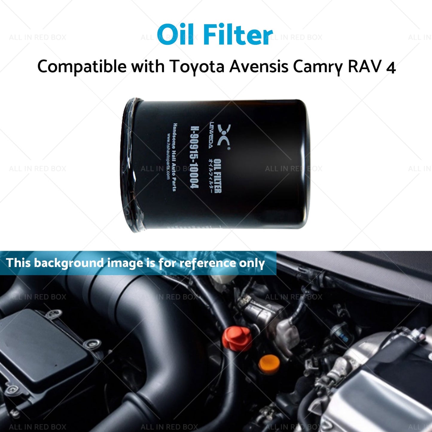 Oil Filter Suitable for Toyota Avensis Camry RAV 4 90915-YZZE2 1AZFE, 2AZFE-4