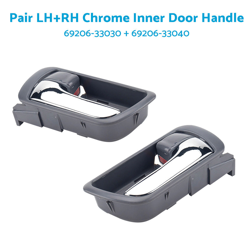 Pair LH & RH Inner Door Handle Chrome Suitable For Toyota Camry CV36 2002-2006 Front or Rear-2