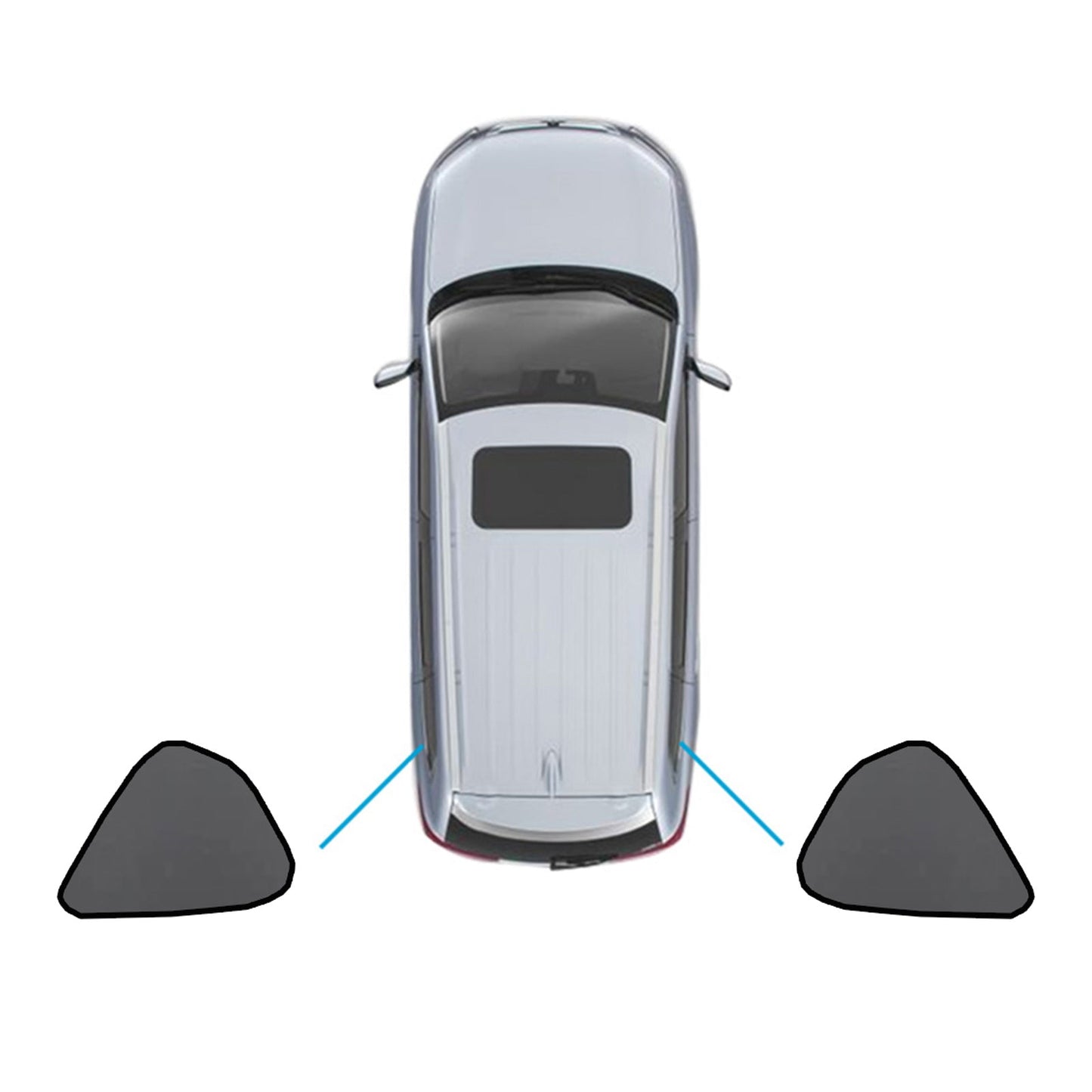 Magnetic Car Window Sun Shades Suitable for Subaru XV/Impreza 2017-2023-5