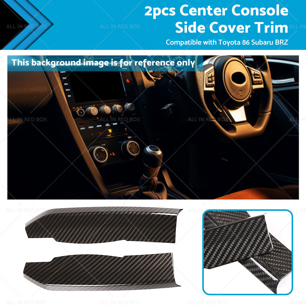 Center Console Carbon Fiber Cover Trim Suitable For Subaru BRZ Toyota 86 13-20-0