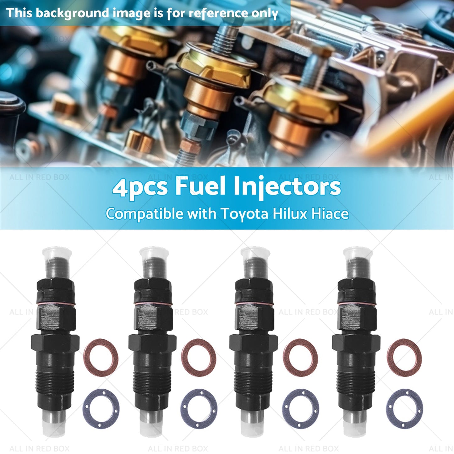 4x Diesel Fuel Injector Suitable For Toyota Hilux LN167R 3. 0 5LE 23600-54210-2