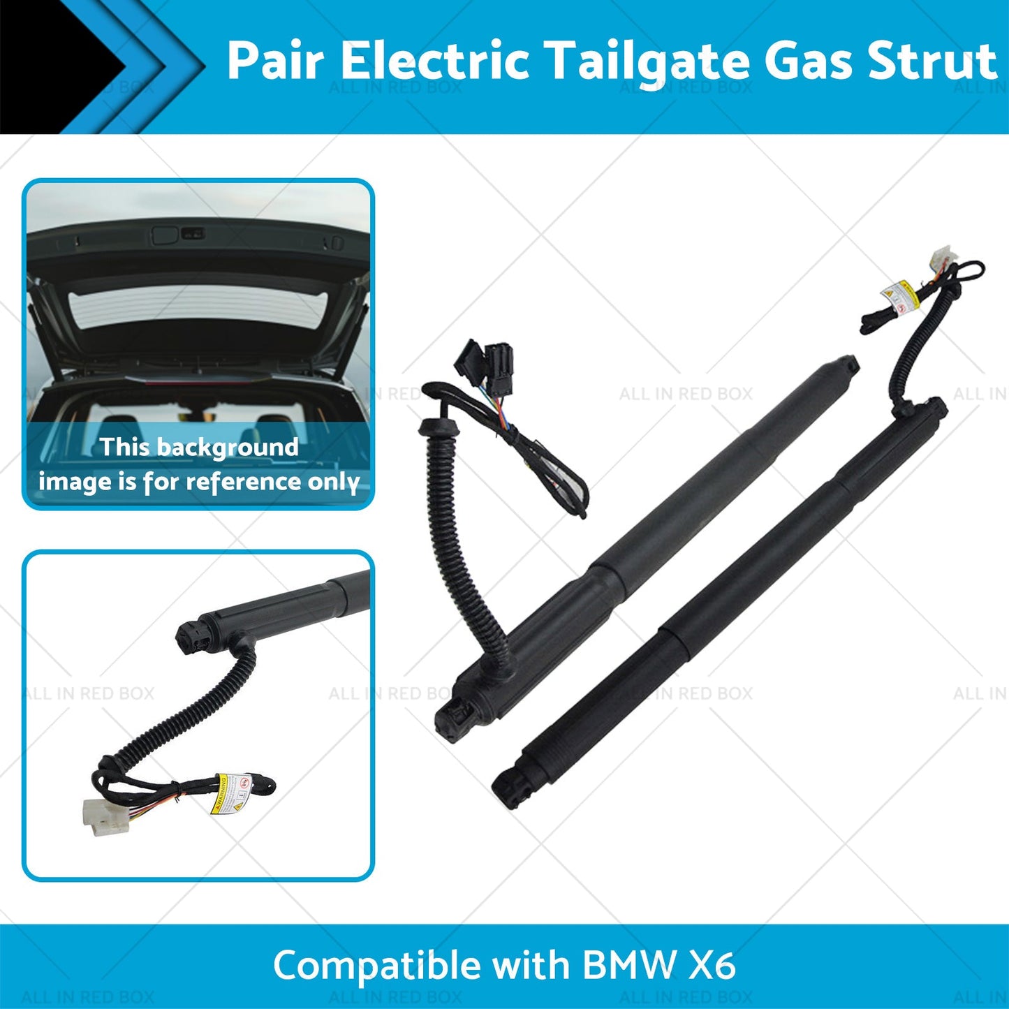 LR Spindle Drive Gas Struts w or Automatic Opener Tailgate Suitable for BMW X6