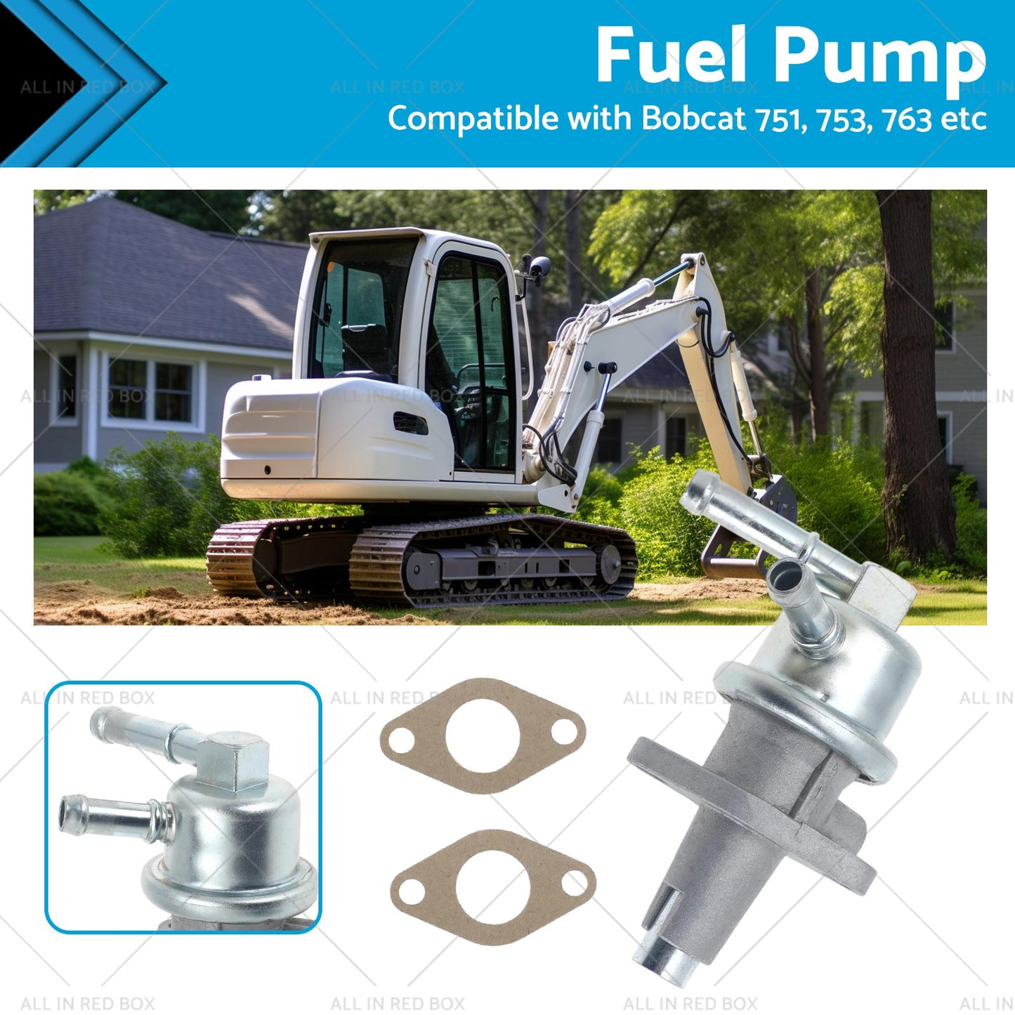 Fuel Pump Suitablefor Bobcat 6655216 645 743 751 753 763 773 1600 S130 S150 S160-0