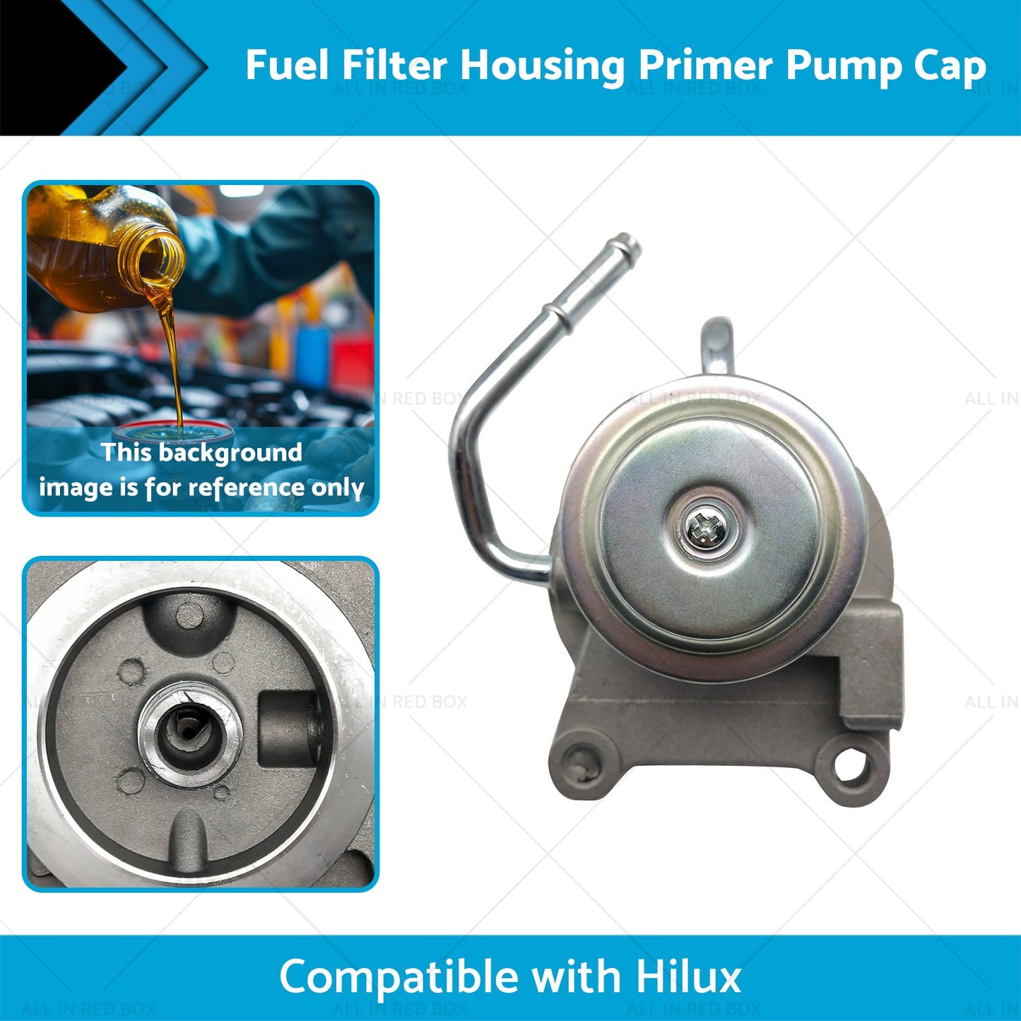 Fuel Filter Housing Primer Pump Cap Suitable for Hilux LN147 LN152 3. 0L 97-05-1