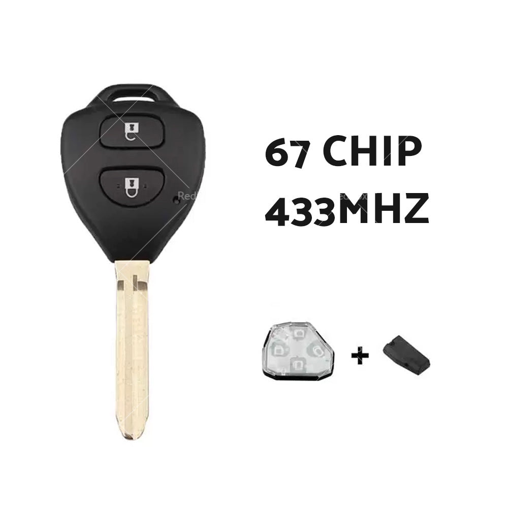 Complete Remote Car Key Suitable For Toyota Hilux or Yaris 2005-2009 4D-67-1