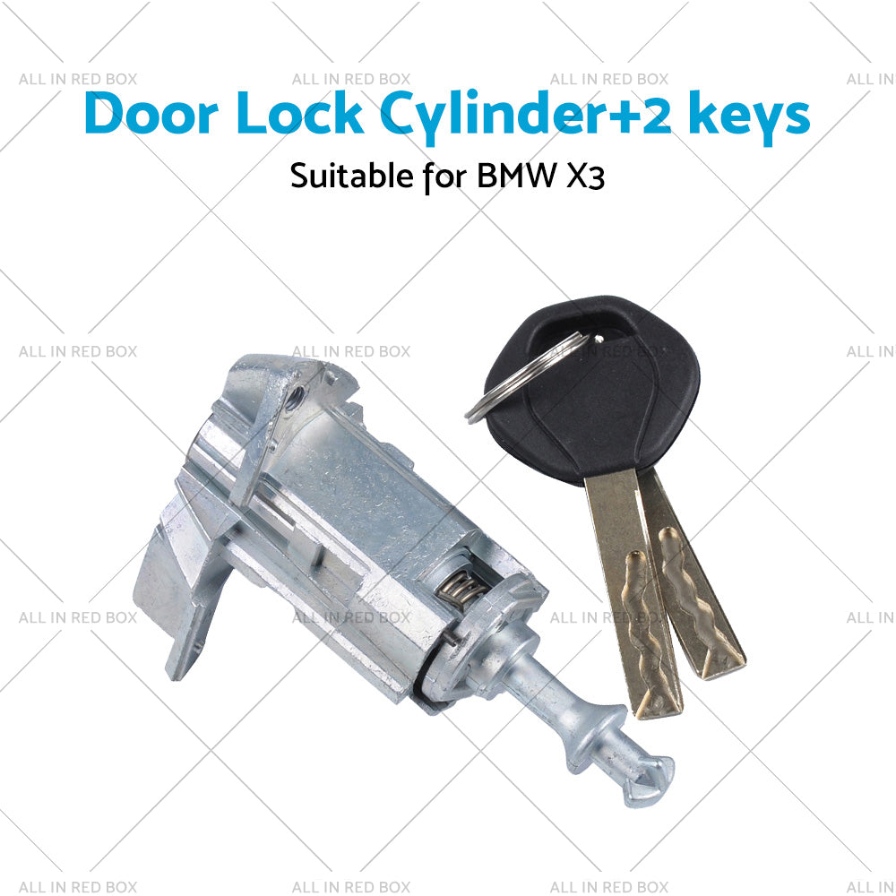 Front left Side Door Lock Cylinder Barrel w Keys Suitable for BMW X3 2003-2010
