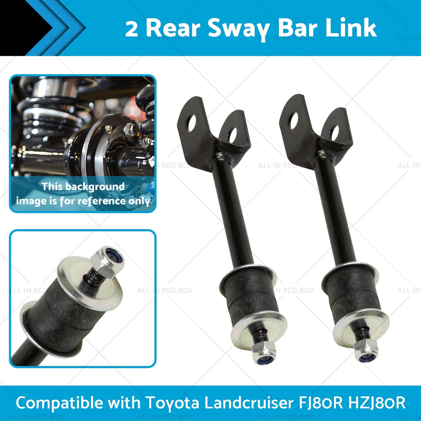 2 Rear Sway Bar LinkBush Kit Suitable for 92-19 Toyota Landcruiser FJ80R HZJ80R-1
