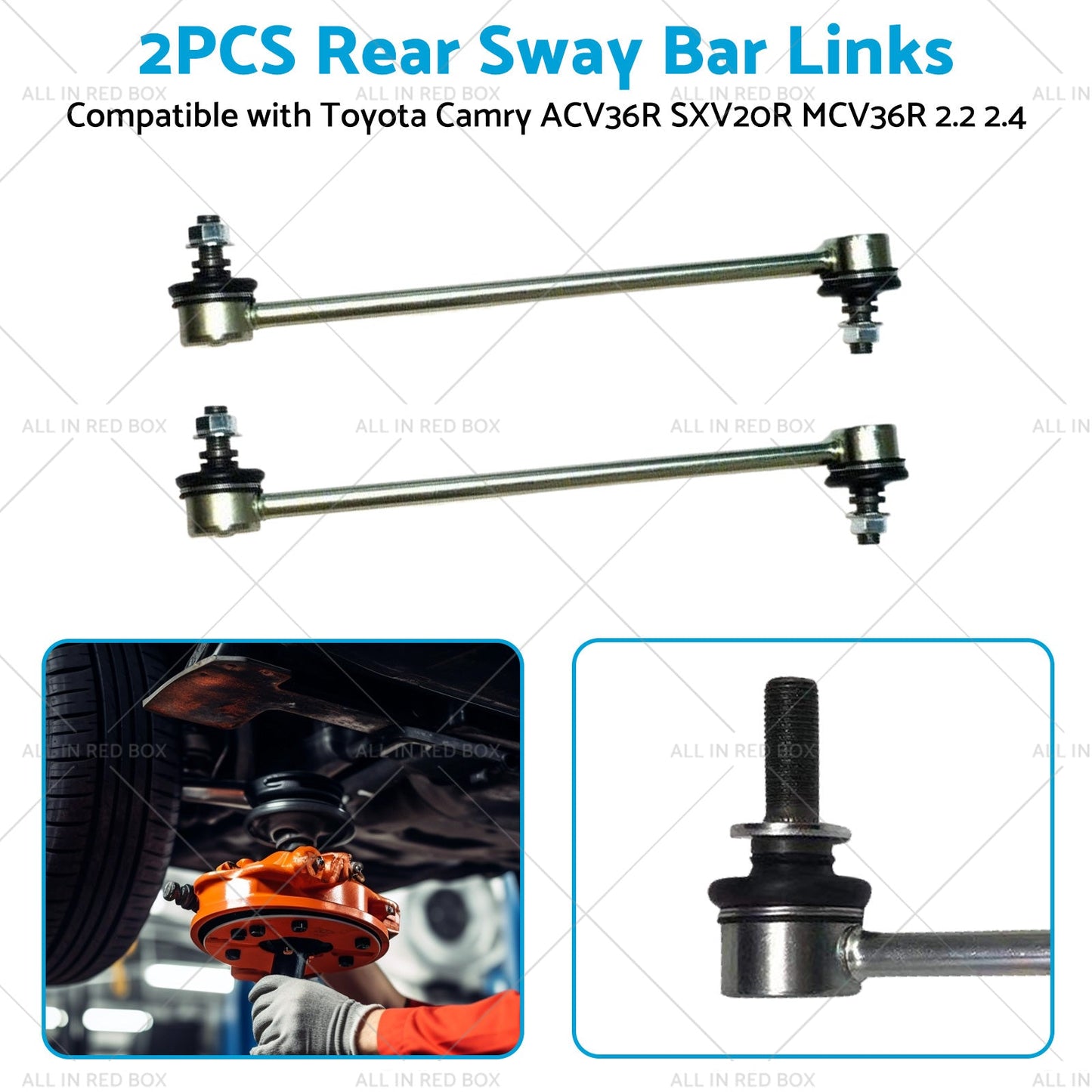 2PCS Rear Sway Bar Links Suitable for Toyota Camry ACV36R SXV20R MCV36R 2.2 2.4-4