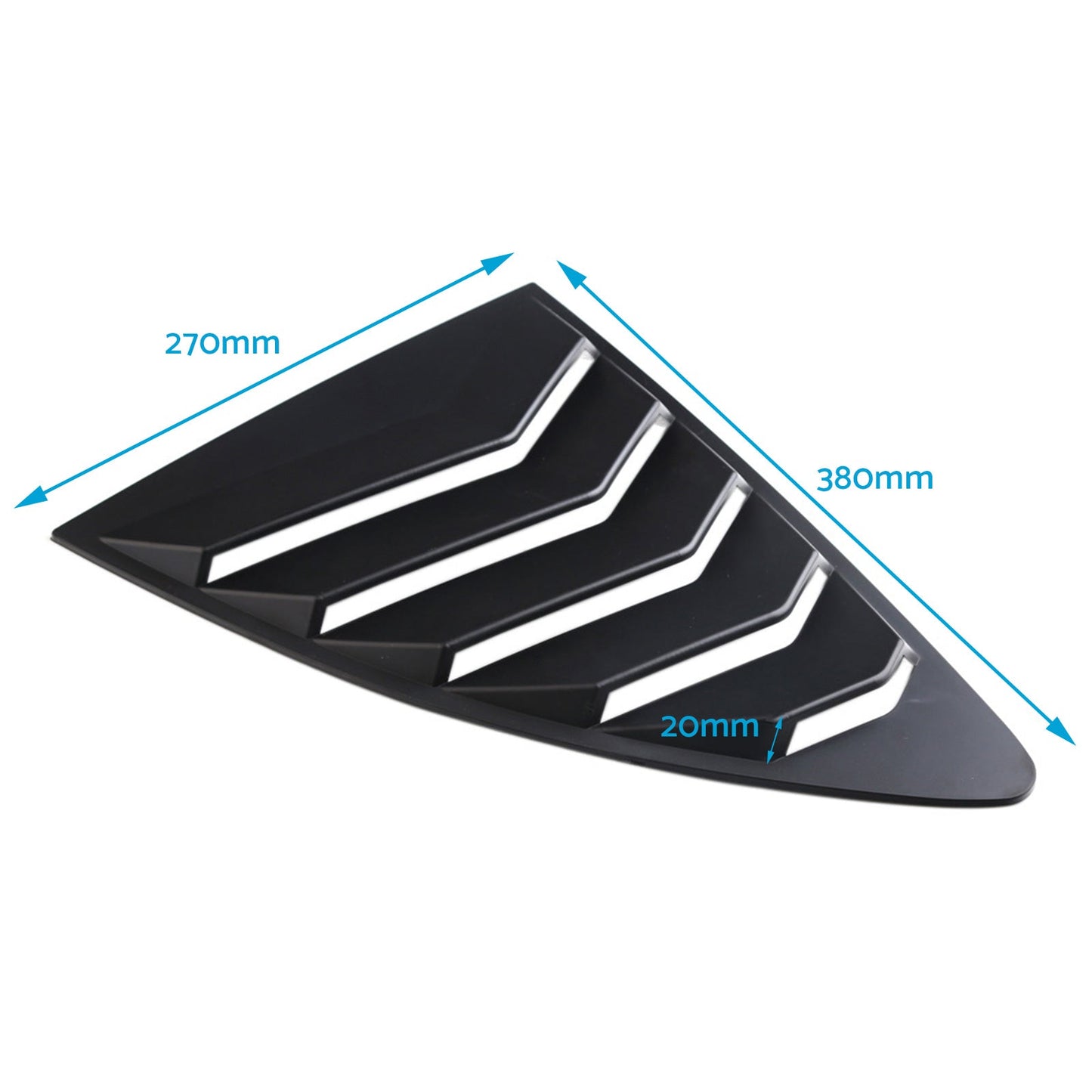 2xCar Rear Side Window Louvers Cover Suitable For Toyota 86/Subaru BRZ 2013-2019-1