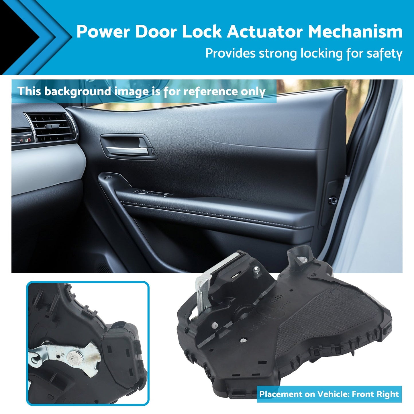 Front RH Power Door Lock Actuator Mechanism Suitable For Toyota Hilux Vigo 05-15-1