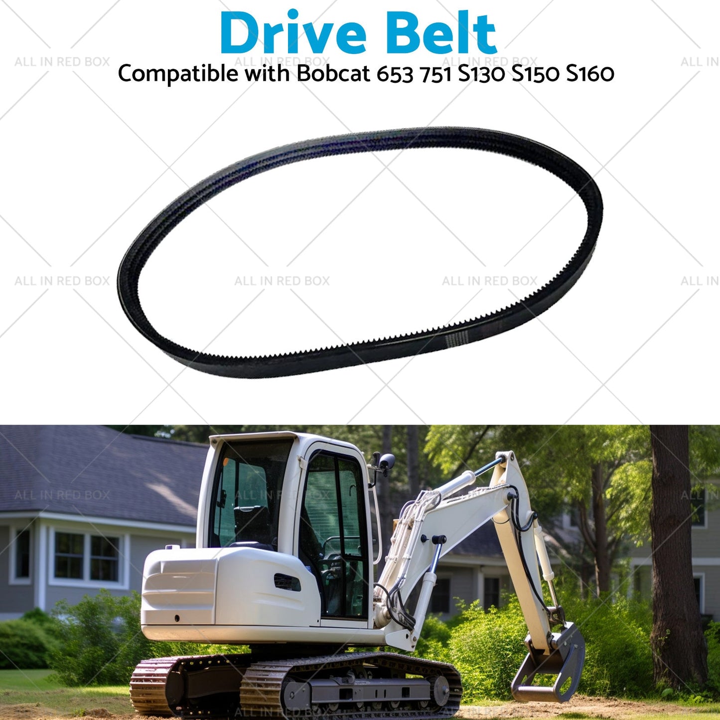 Drive Belt Suitablefor Bobcat Main Hydraulic Pump EPDM 653 751 S130 S150 6667322-4