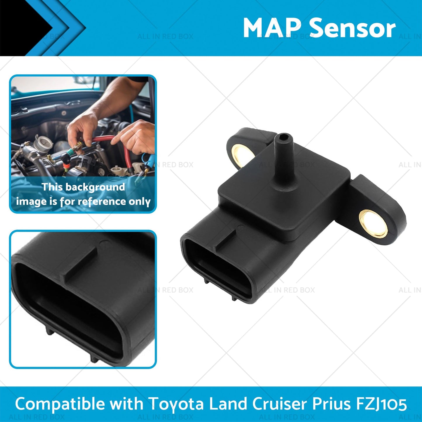 MAP Sensor Suitable for Toyota Land Cruiser Prius FZJ105 FZJ78 79 NHW11 1NZ-FXE-1