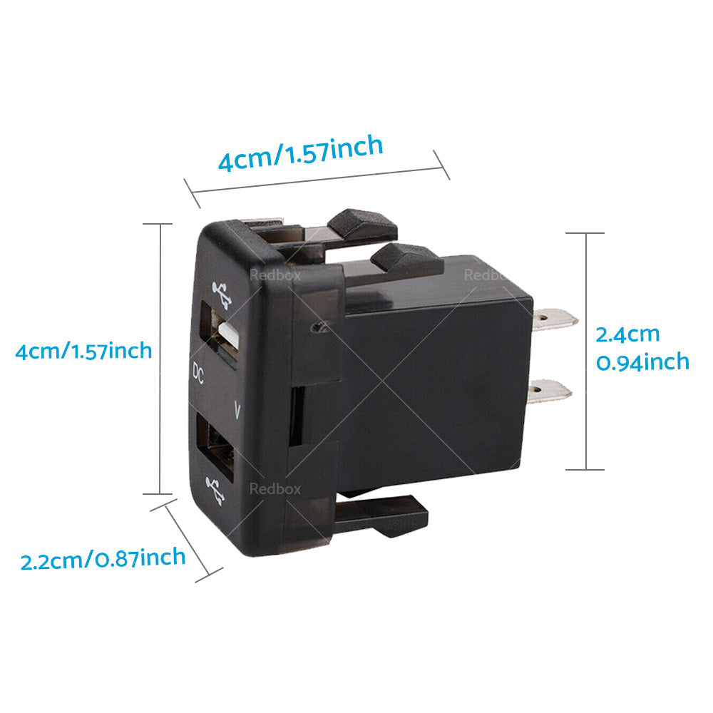 4. 2A Car Charger Socket Voltmeter Suitable For Toyota Hilux Prado Land Cruiser-2
