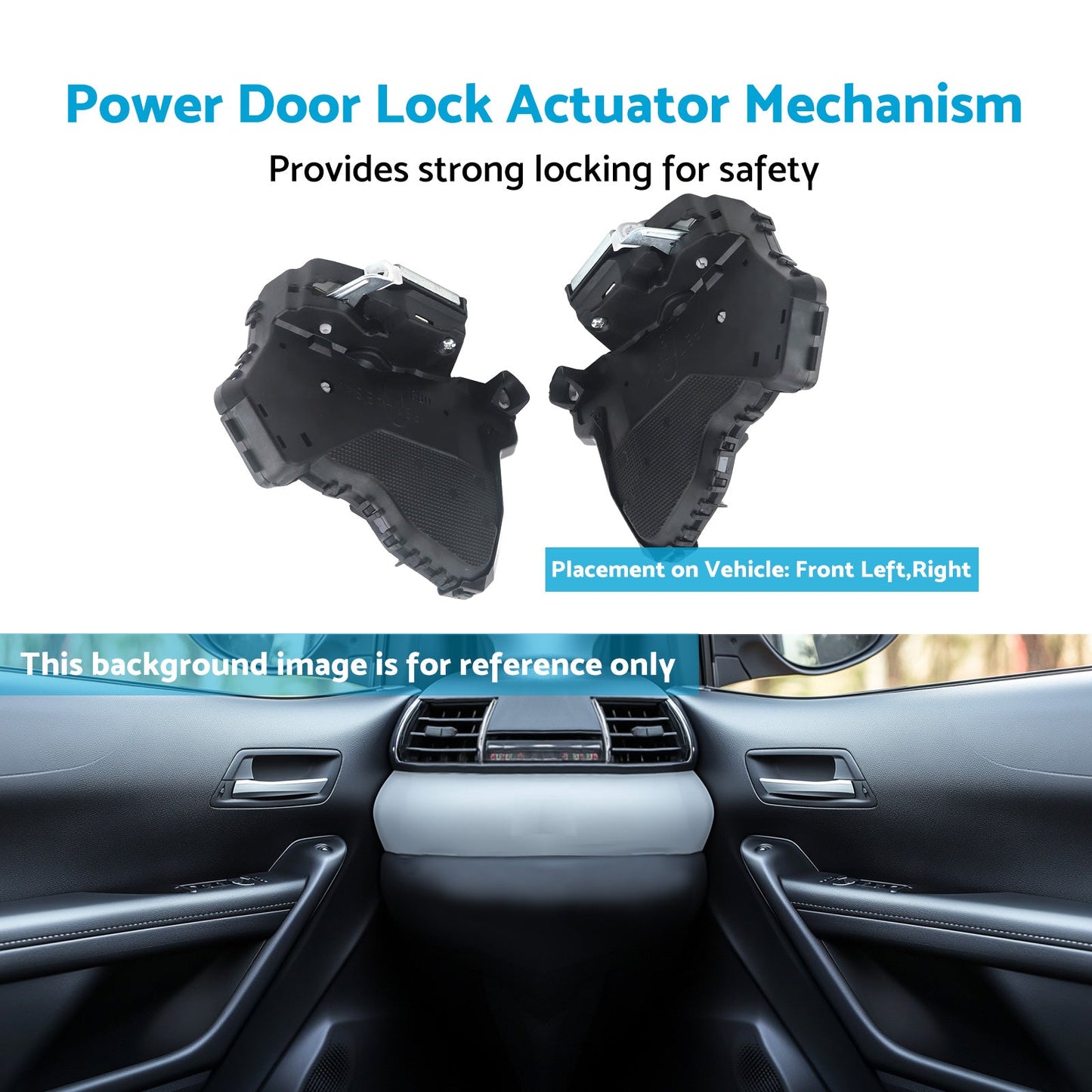 Front LH+RH Power Door Lock Mechanism Assy Suitable For Toyota Hilux KUN26 GGN25-3