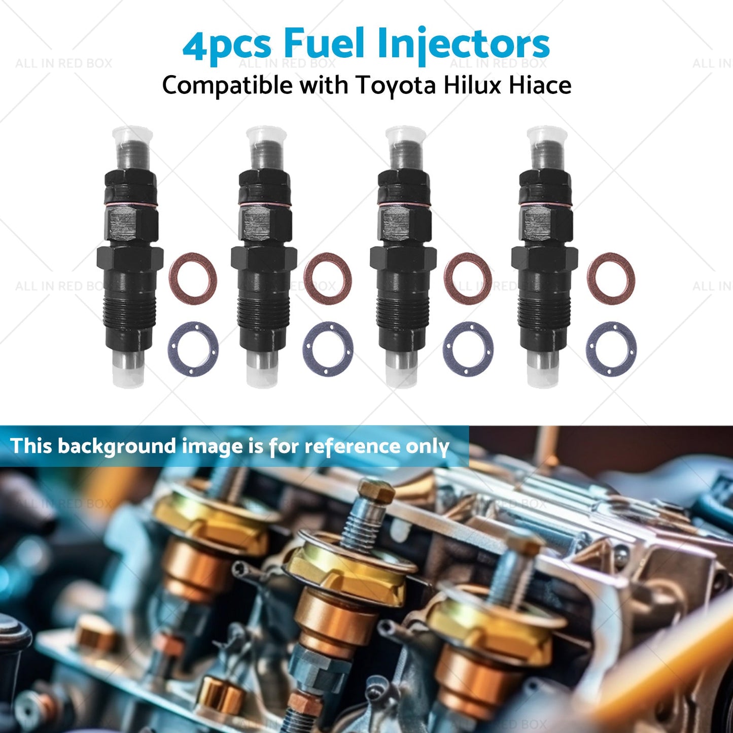 4x Diesel Fuel Injector Suitable For Toyota Hilux LN167R 3. 0 5LE 23600-54210-3