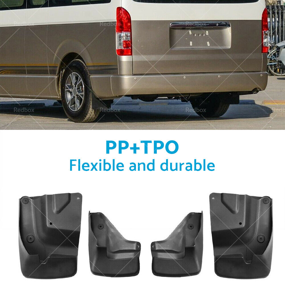 4x Splash Guard Mud Flap Fender Mudguard Suitable for Toyota Hiace H200 Series-1
