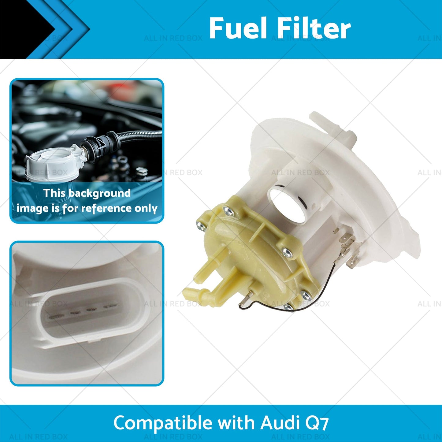 Fuel Filter Suitable for Audi Q7 Base Premium 6 Cyl 3. 6L 2007-2013 7L8919679-1