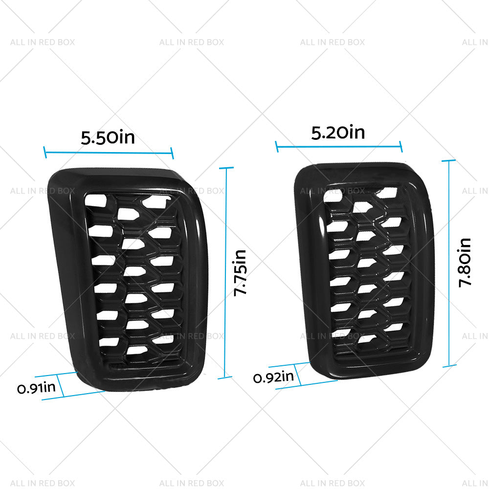 Front Grill Mesh Covers Inserts Suitable for Jeep Grand Cherokee 17-22 Black