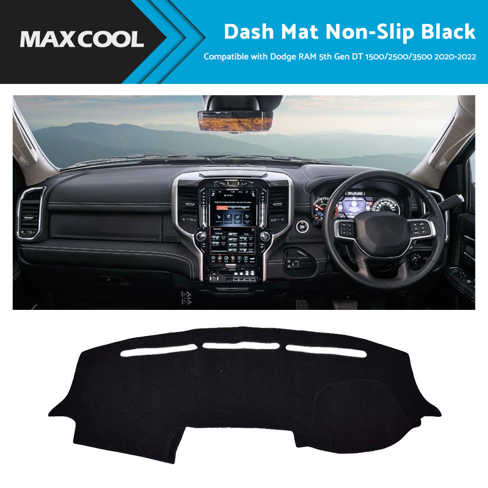 Dash Mat Suitable For Dodge RAM 5th Gen DT 1500 2500 3500 2020-2022 Non-Slip-4