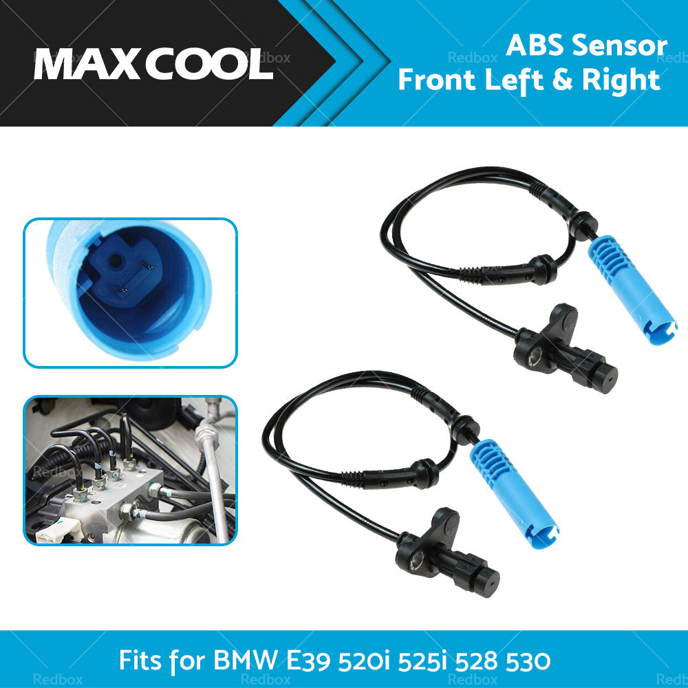 34526756375 2PCS Front ABS Wheel Speed Sensor Suitable for BMW E39 Left Right