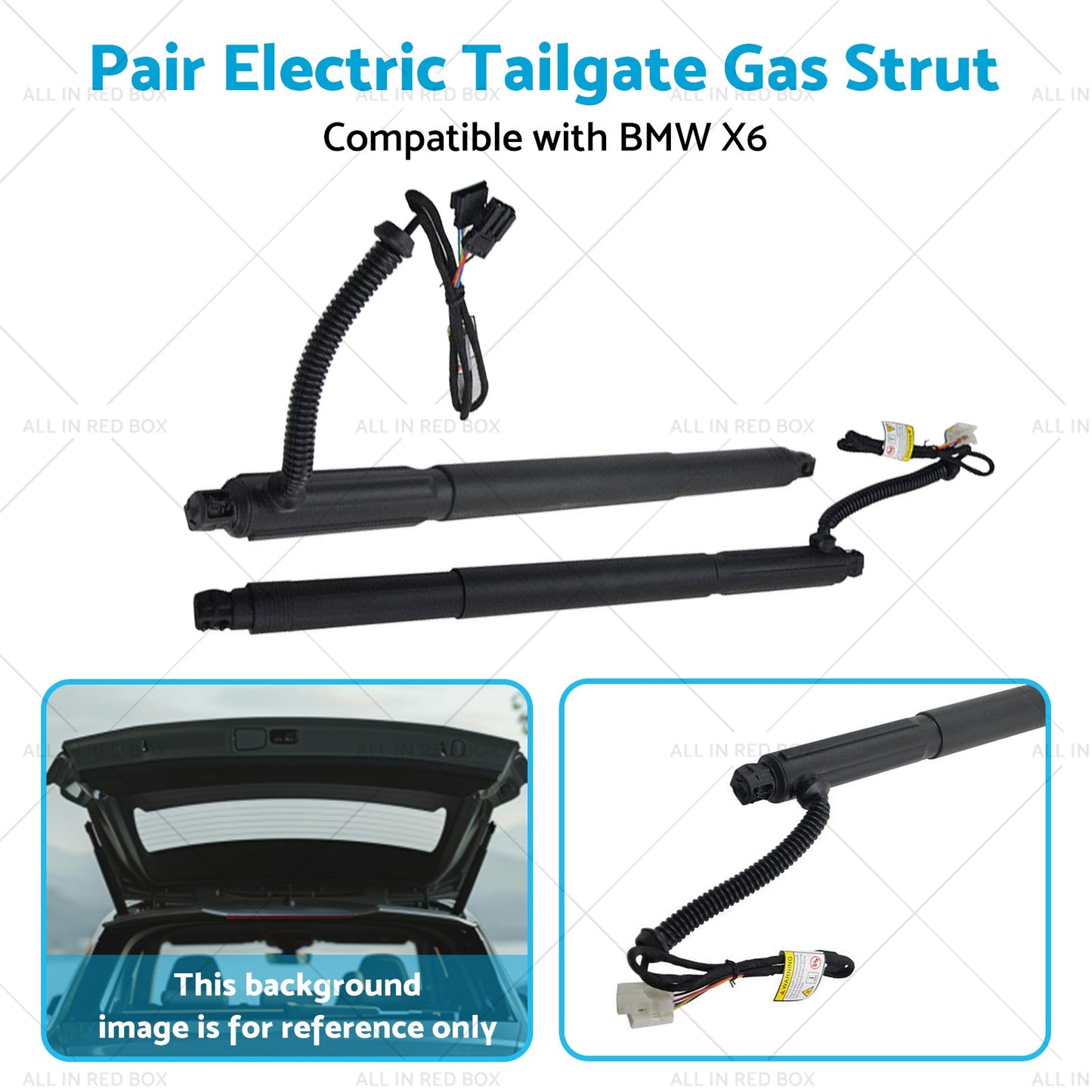LR Spindle Drive Gas Struts w or Automatic Opener Tailgate Suitable for BMW X6