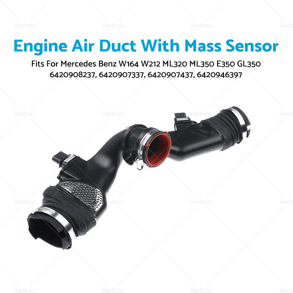 Air Mass Sensor W or Air Duct Fits For Mercedes Benz W164 W212 ML320 ML350 GL350-3