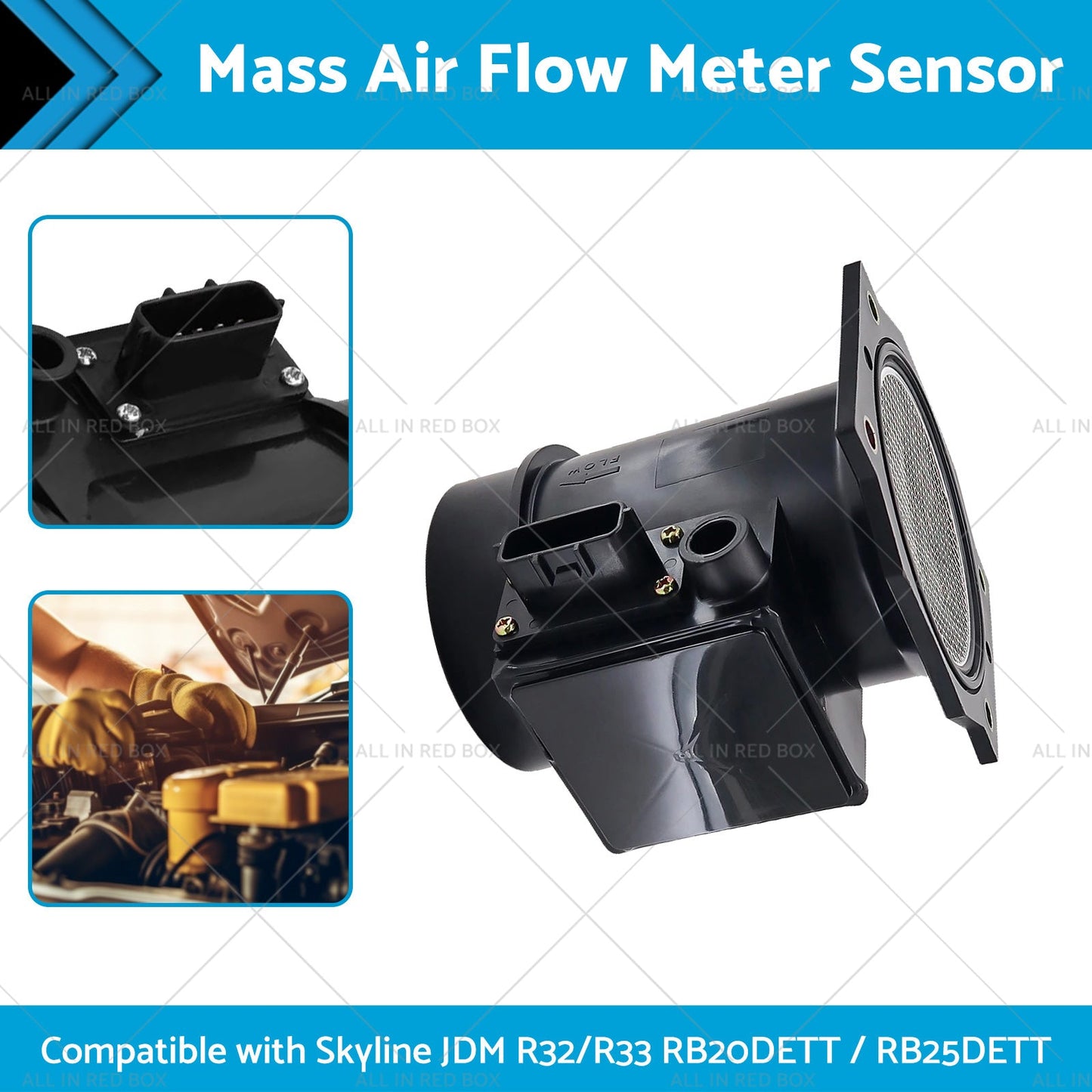 5Pin Mass Air Flow Meter Suitablefor R32 R33 S1 Skyline RB20DET RB25DET Series 1-1