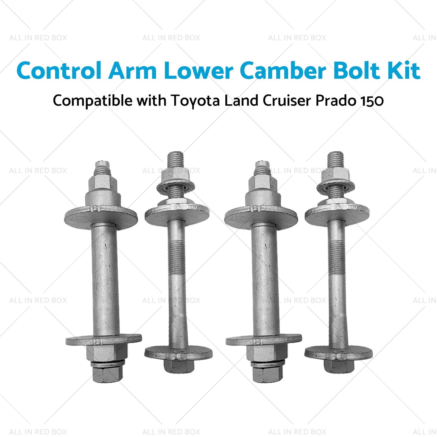 4x Control Arm Lower Camber Bolt Kit Suitable for Toyota Land Cruiser Prado 150-1