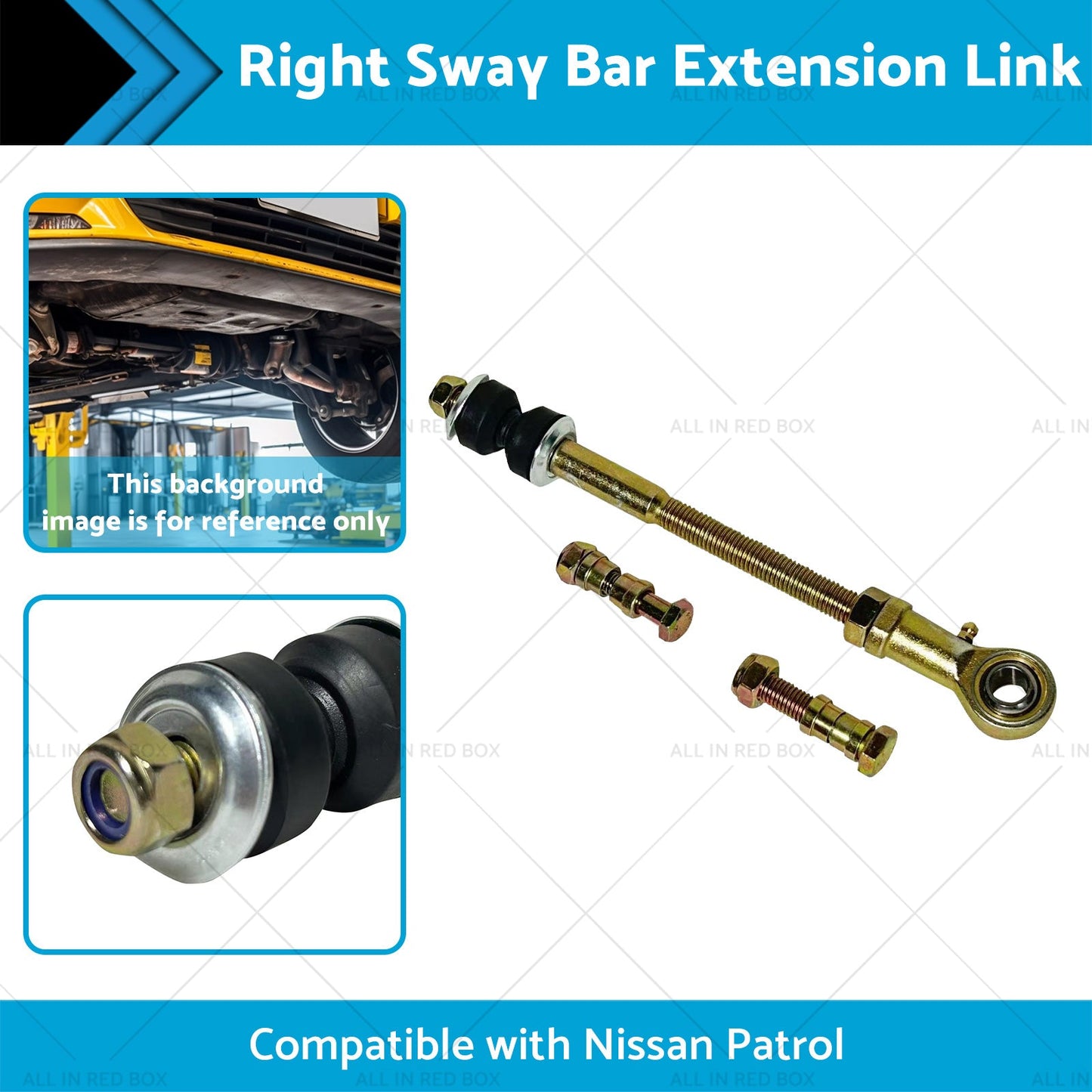 Rear Right Sway Bar Extension Link for 2 inch - 8 inch Suitable for Nissan Patrol GU GQ