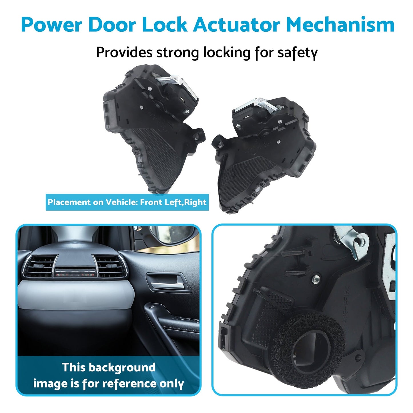 Front LH+RH Power Door Lock Mechanism Assy Suitable For Toyota Hilux KUN26 GGN25-4