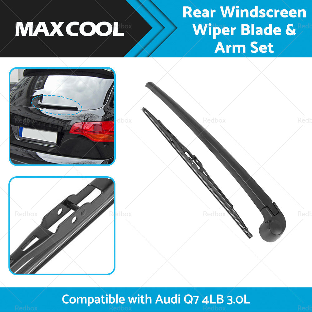 Rear Windscreen Wiper Blade and Arm Set Suitable for Audi Q7 4LB 06-15 4L0955425