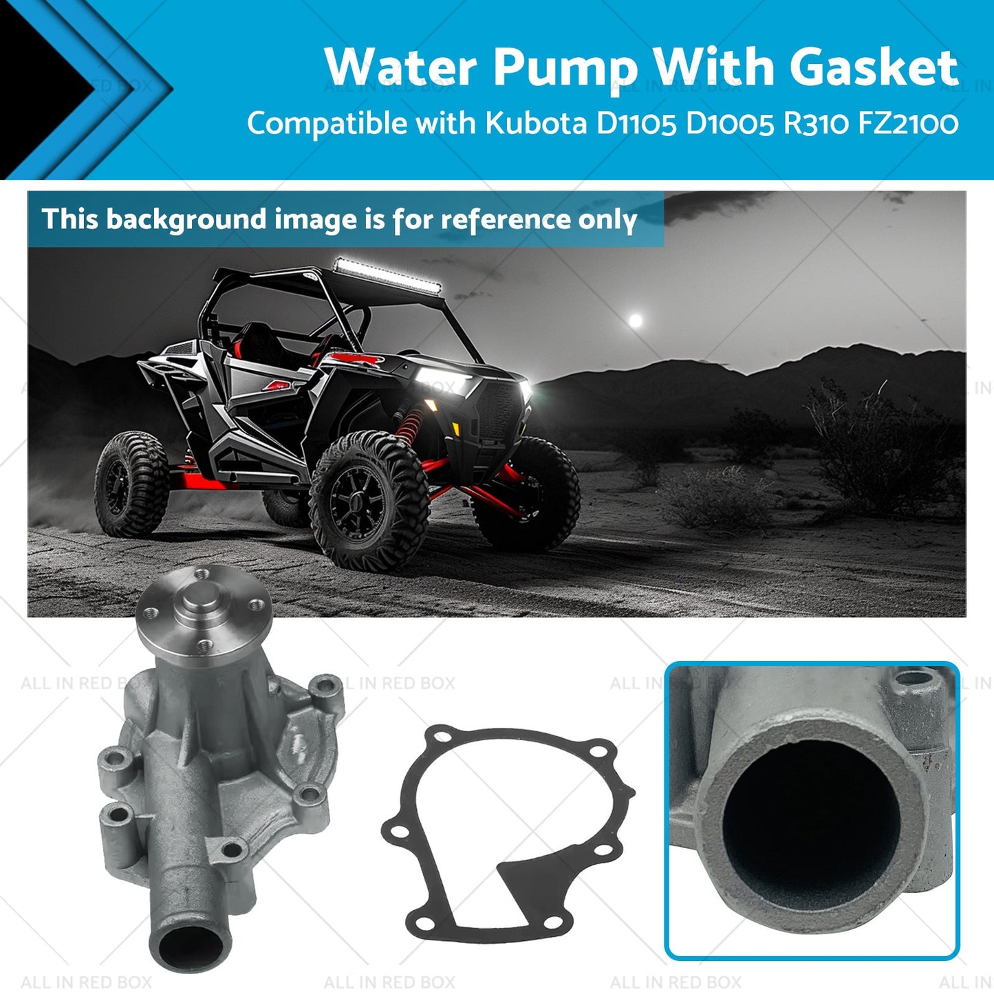 6680278 Water Pump With Gasket Suitable for Kubota D1105 D1005 R310 FZ2100-0