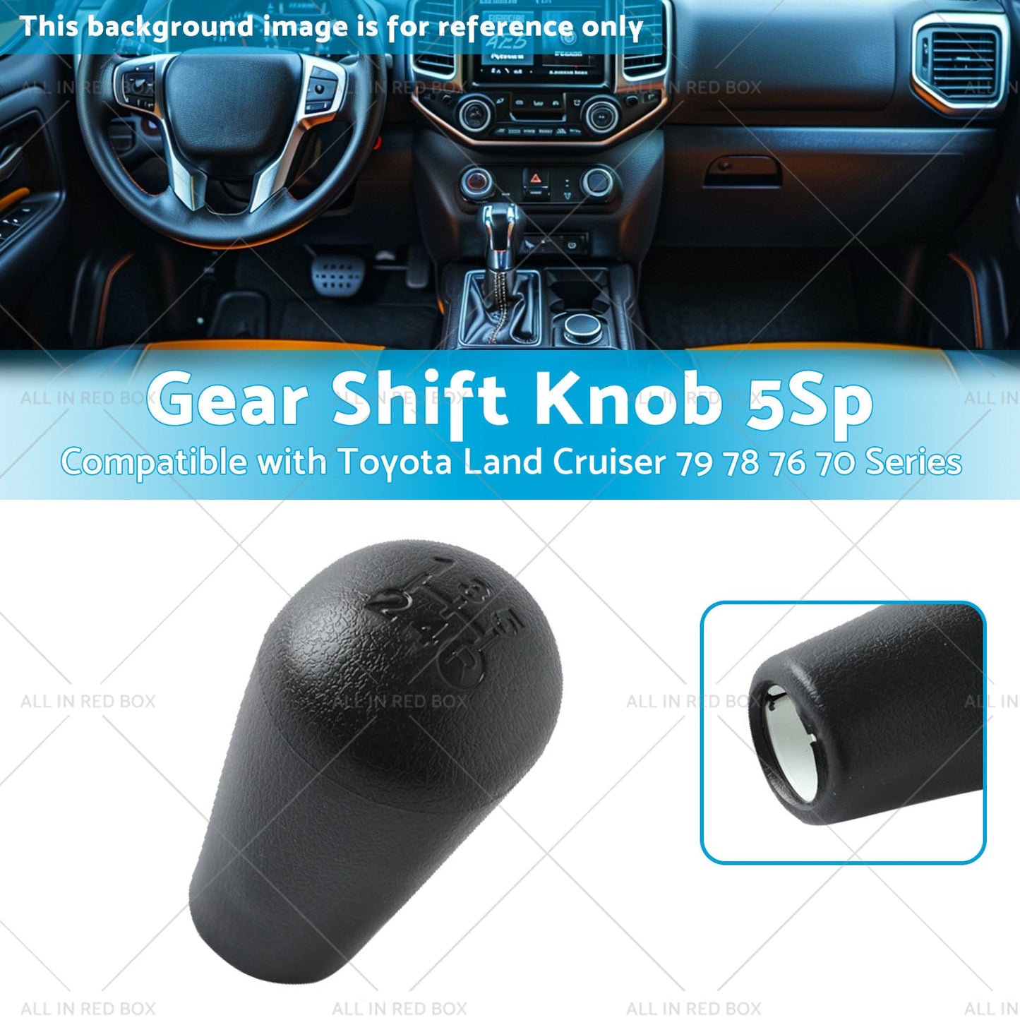 Gear Shift Knob 5Sp Suitable for Toyota Land Cruiser 70 79 78 76 Series VDJ HZJ-2
