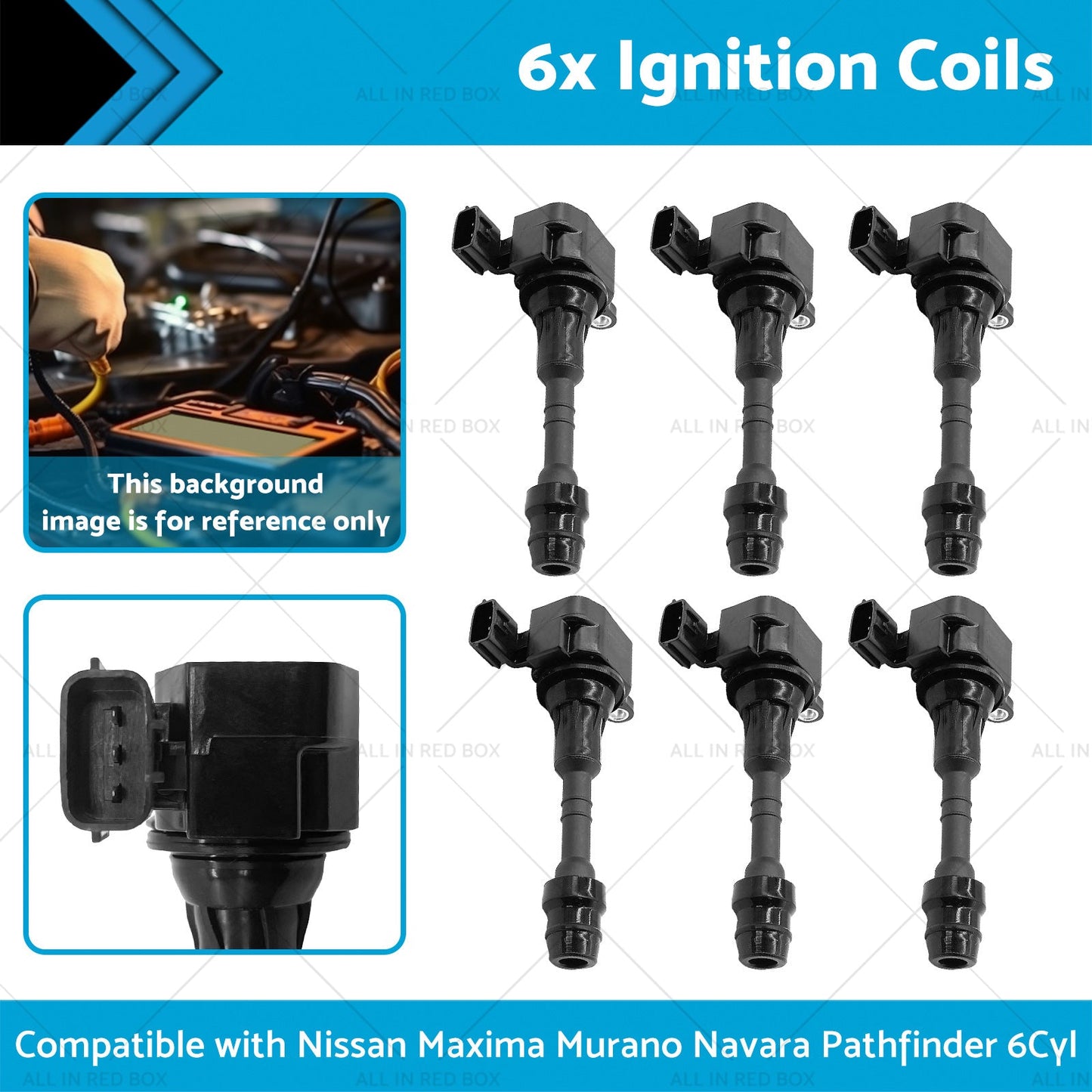 Ignition Coils Suitable for Nissan Navara Pathfinder Maxima Murano 6Cyl 3. 5 4. 0L-1