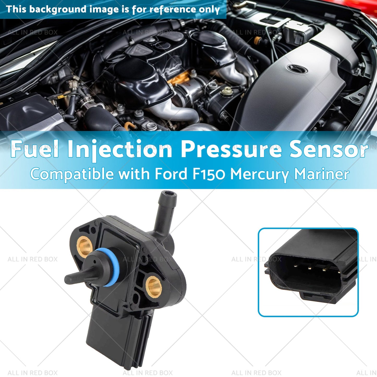 0261230094 Fuel Injection Pressure Sensor Suitable for Ford F150 Mercury Mariner-2