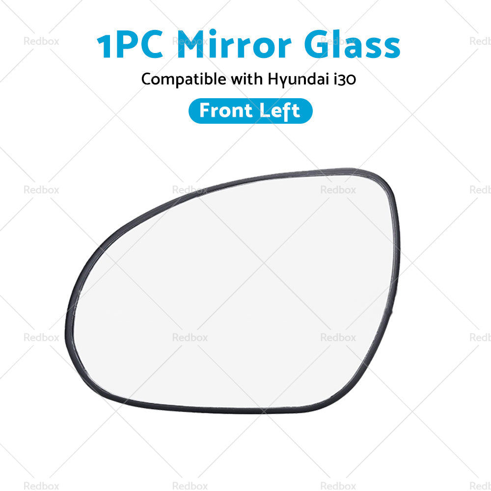 Left Side Mirror Glass with Back Plate Suitable for Hyundai i30 2007-2012