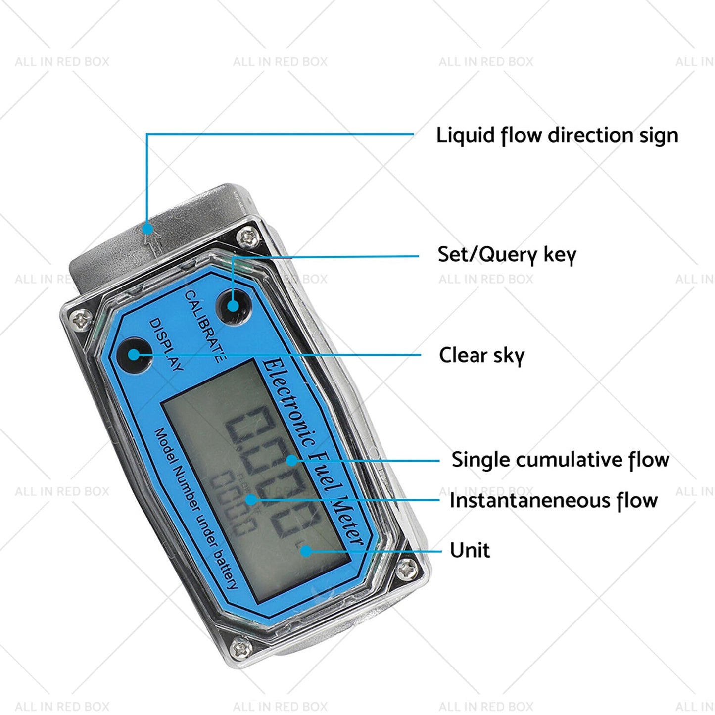 1 or 1. 5 or 2 inch Turbine Digital Diesel Water Fuel Flow Meter Oval Gear Flow Gauge-4