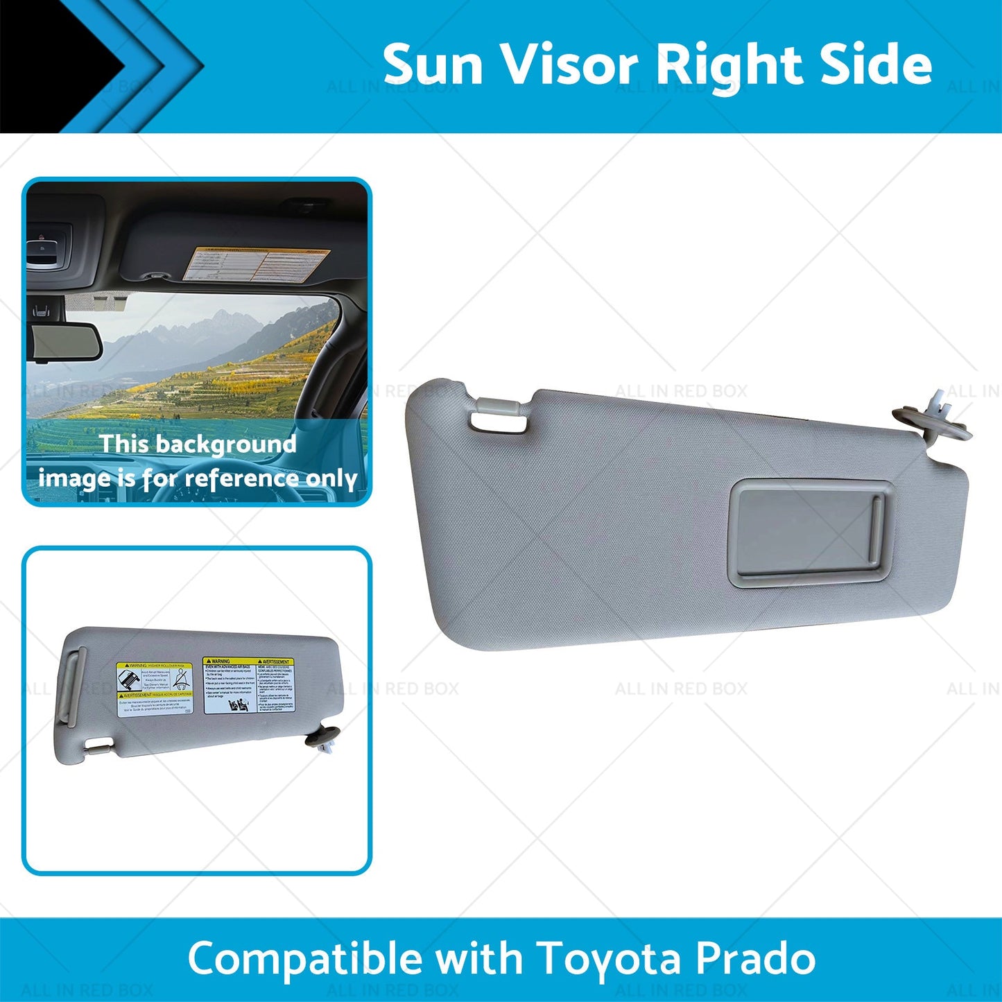 7431035A90B1 Sun Visor Right Side Suitable for Toyota Prado 10-23 74310-35A90-B1-1