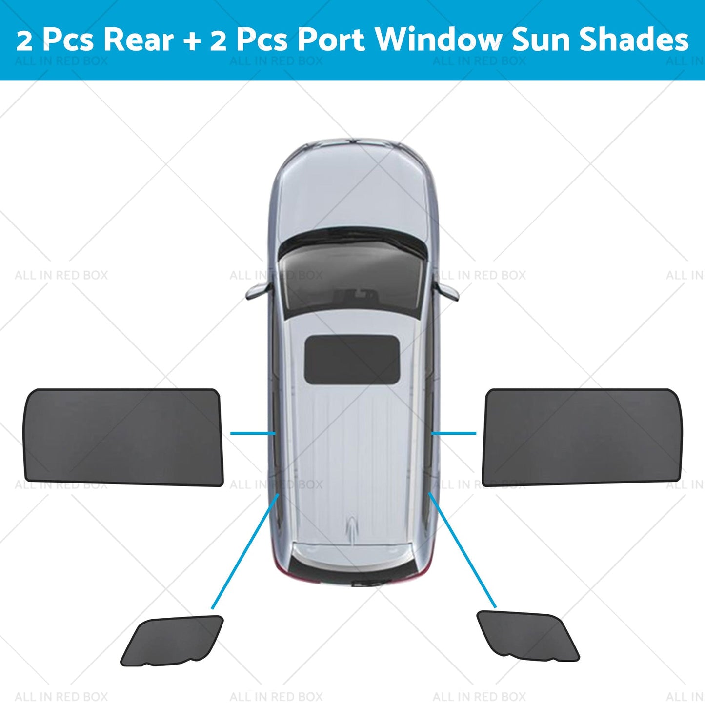 Front Rear Port Window Magnetic Sun Shade Suitable for Kia Carnival KA4 20-23-5