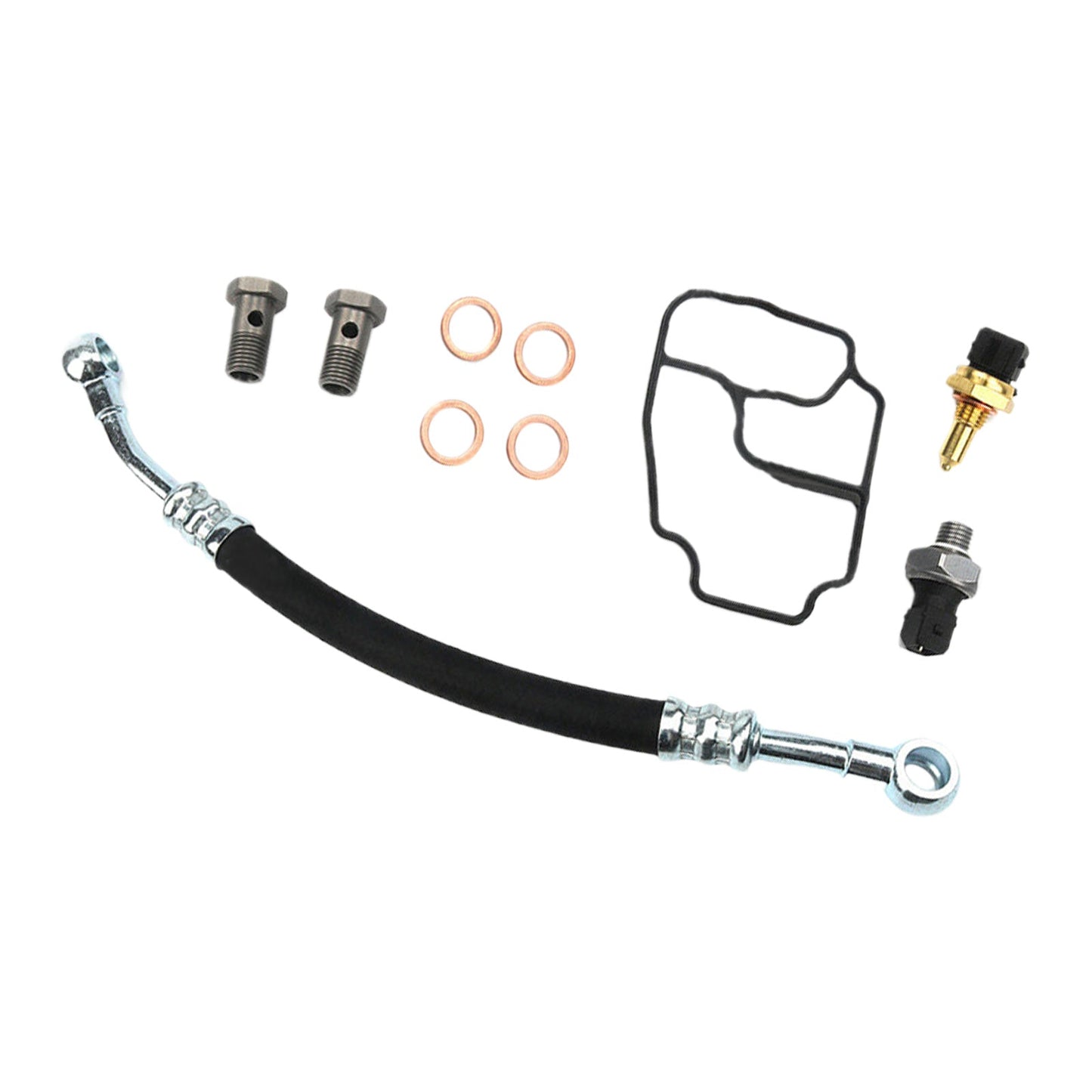 Engine Oil Filter Housing Gasket Kit Suitable for BMW E46 E39 E53 325Ci X5 Z3-0