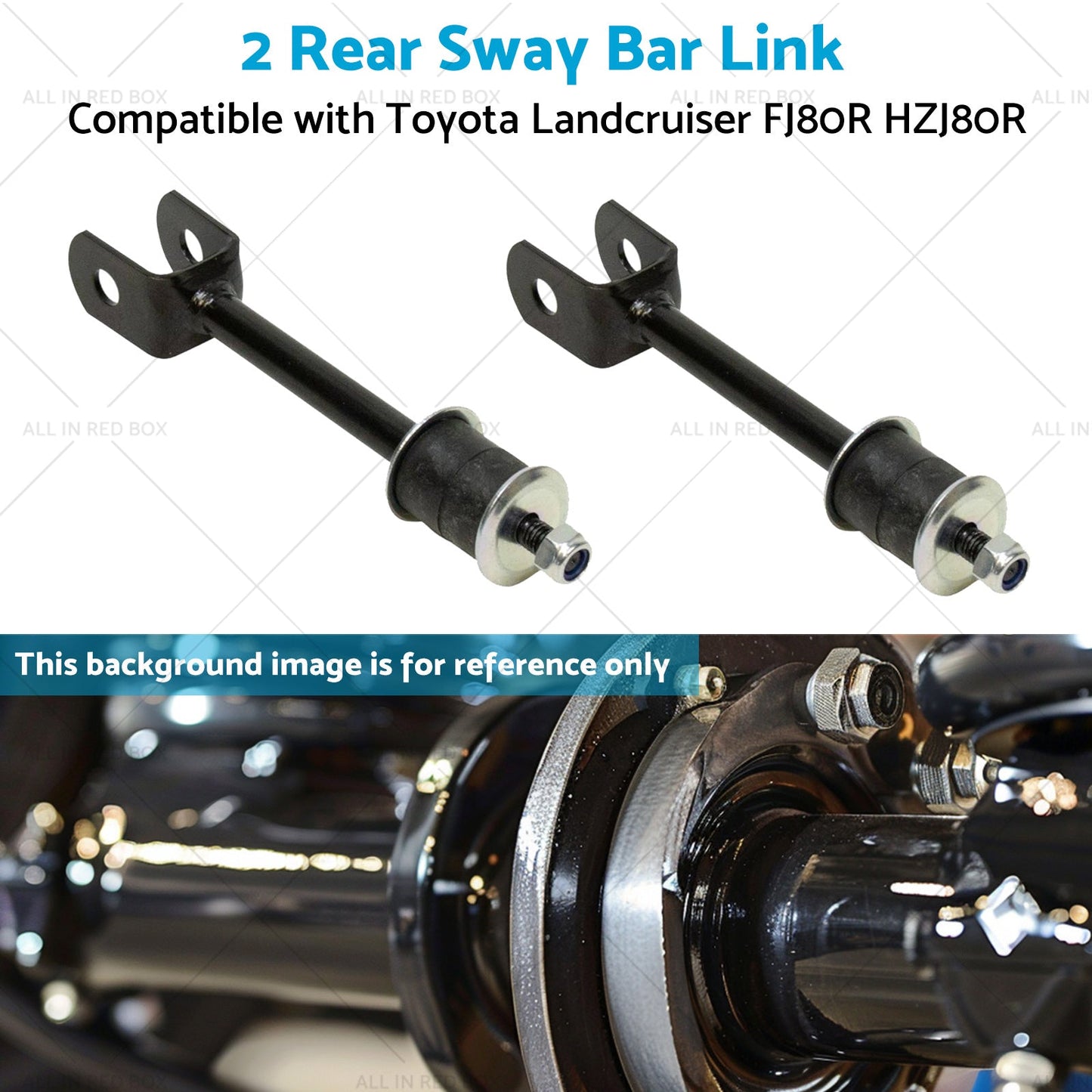 2 Rear Sway Bar LinkBush Kit Suitable for 92-19 Toyota Landcruiser FJ80R HZJ80R-4