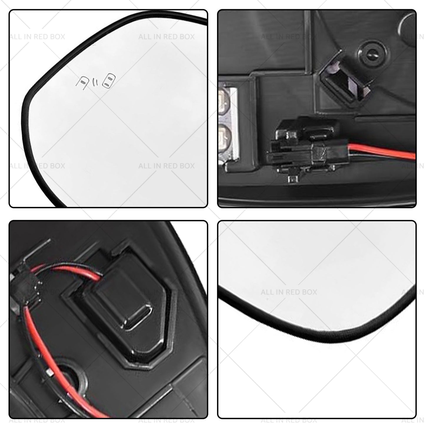 Left Passenger Side Mirror Glass Suitable for Toyota RAV4 2016-2018-3