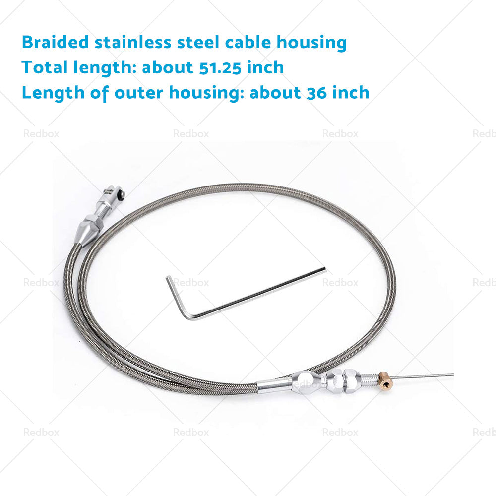 36 inch Braided Throttle Cable Kit Suitable For 97-07 Chevrolet LS1 4. 8 5. 3 5. 7 6. 0-1