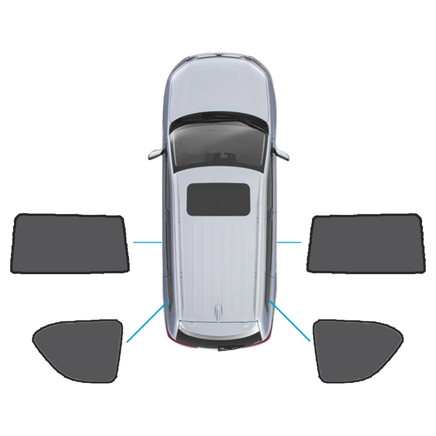 Car Window Sun Shade Magnetic Suitable For Nissan Patrol 2012–2024 Y62 Series-5
