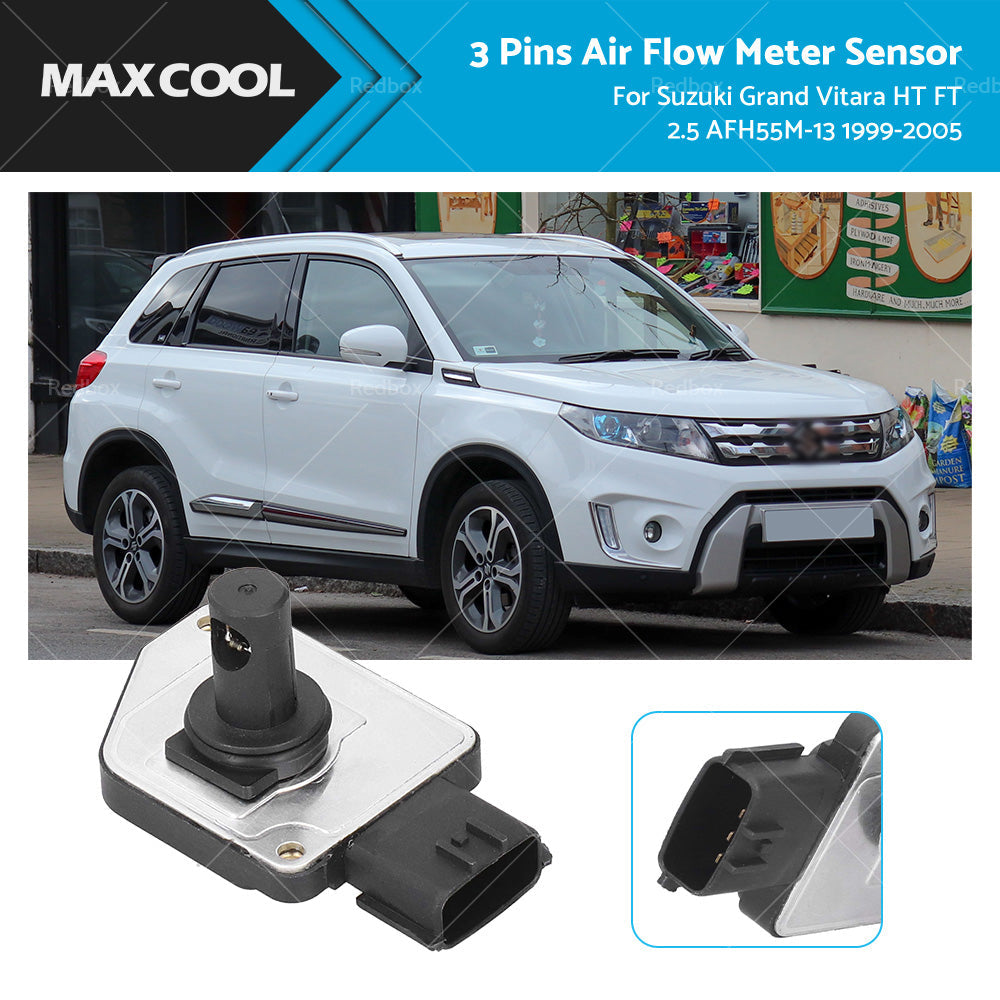 Mass Air Flow Sensor Meter AFM For Suzuki Grand Vitara 2. 5 AFH55M-13 99-05 HT FT-0