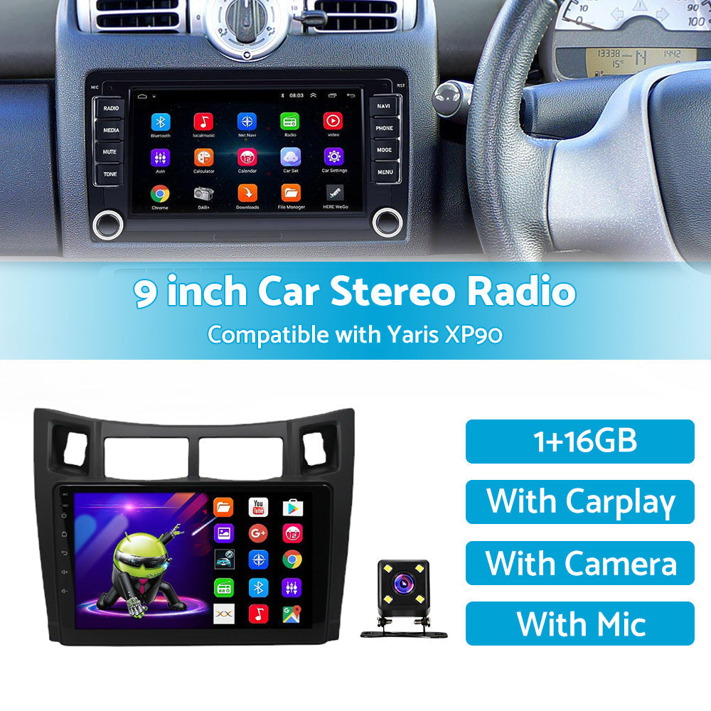 Suitable For Toyota Yaris XP90 05-12 Android 11 Carplay Radio Head Unit GPS Navi-2
