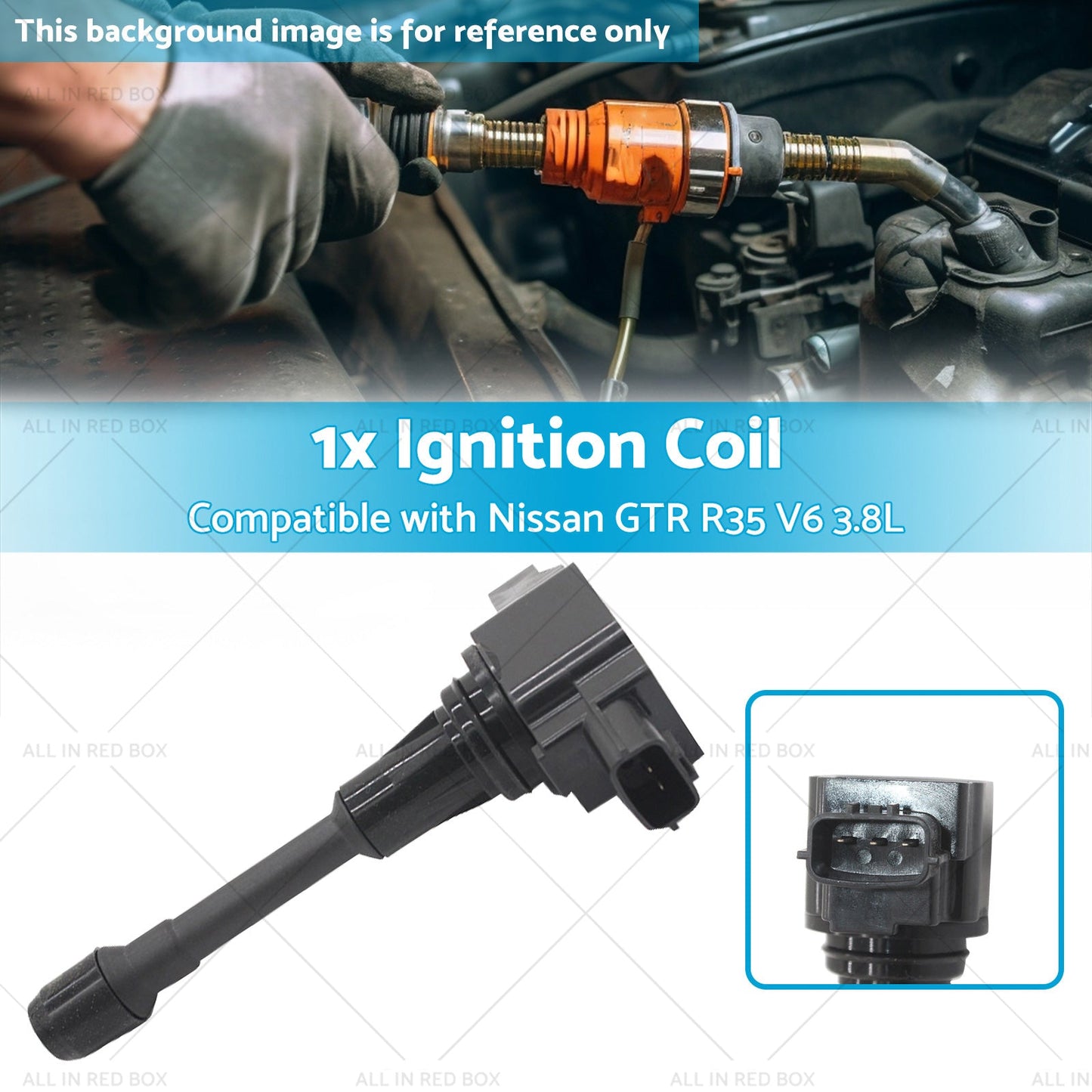 1x Ignition Coil Suitable for Nissan GTR R35 V6 3. 8L 22448JF00B VR38DETT 08-15-2