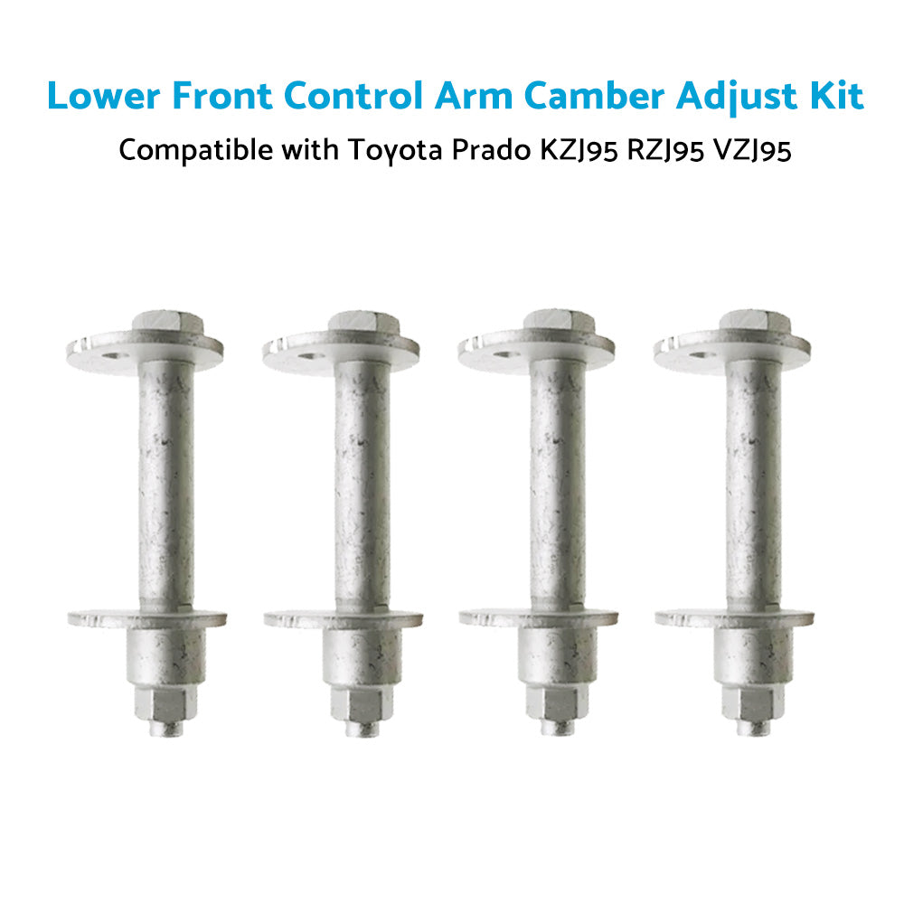 4x Lower Front Control Arm Camber Adjust Suitable For Toyota Prado KZJ RZJ VZJ-4