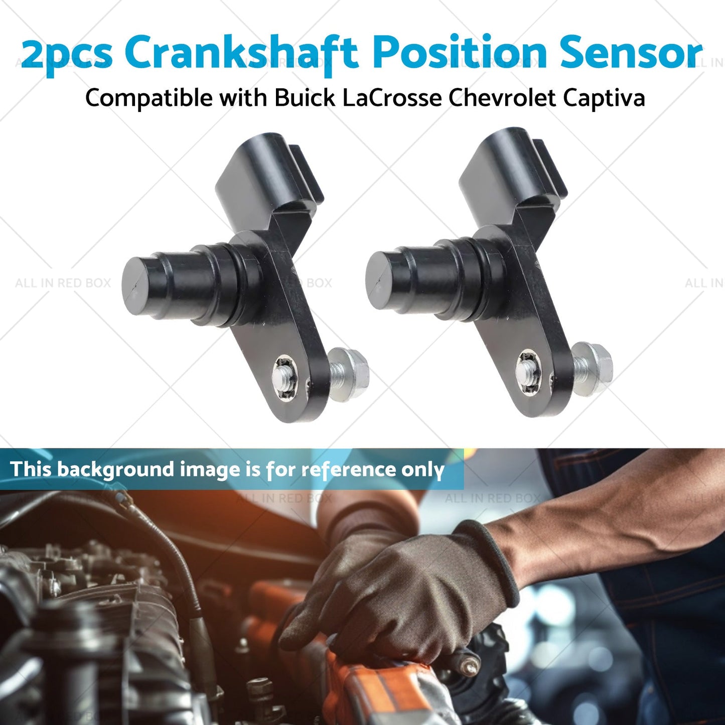2x Camshaft Position Sensor Suitable for Chevrolet Equinox Captiva GMC 12577245-3