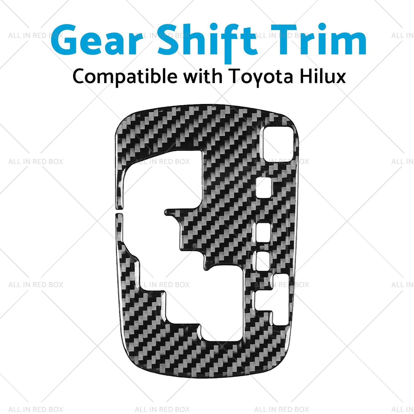 Carbon Fiber Gear Shift Sticker Trim Suitable For Toyota Hilux Revo 15-23 RHD-4